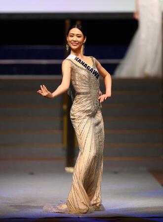 「ミス・ジャパン」グランプリの中村彩乃さん（撮影・石井剣太郎）