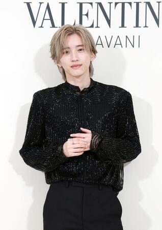 「メゾン　ヴァレンティノ」アンバサダーに就任したなにわ男子・道枝駿佑（撮影・伊藤笙子）