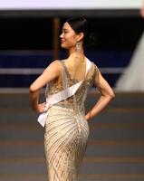 「ミス・ジャパン」グランプリの中村彩乃さん（撮影・石井剣太郎）