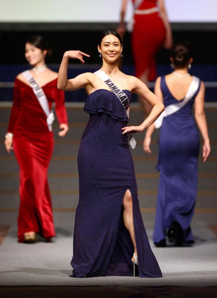 「ミス・ジャパン」グランプリの中村彩乃さん（撮影・石井剣太郎）