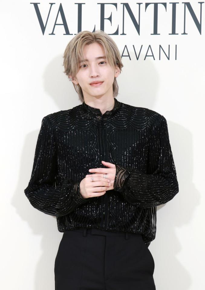 「メゾン　ヴァレンティノ」アンバサダーに就任したなにわ男子・道枝駿佑（撮影・伊藤笙子）