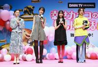 イベントに登壇した（左から）鈴川紗由、高橋ひかる、森川葵、のん＝品川ザ・グランドホール（撮影・石井剣太郎）