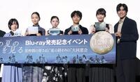 （左から）早瀬憩、中野有紗、桜田ひより、黒川想矢、星乃あんな、上川周作