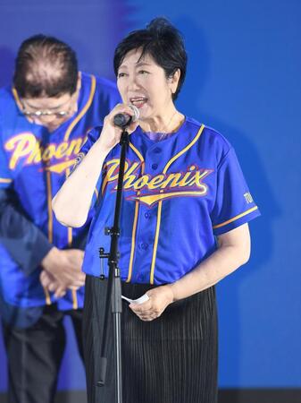 イベントに登壇した小池百合子都知事（撮影・千葉大輝）