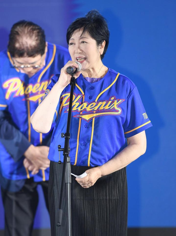 イベントに登壇した小池百合子都知事（撮影・千葉大輝）