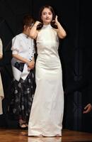 プレゼンターとして登壇した谷まりあ＝ＴＯＤＡ　ＨＡＬＬ（撮影・金田祐二）