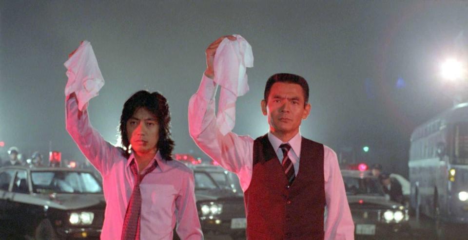 映画「太陽を盗んだ男」に出演した沢田研二（左）と菅原文太（Ｃ）１９７９　ＴＯＨＯ　ＣＯ．，　ＬＴＤ．　／　Ｔｒｉｓｔｏｎｅ　Ｅｎｔｅｒｔａｉｎｍｅｎｔ，　Ｉｎｃ．