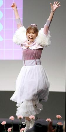 ファンミーティングを開催した武元唯衣（撮影・伊藤笙子）