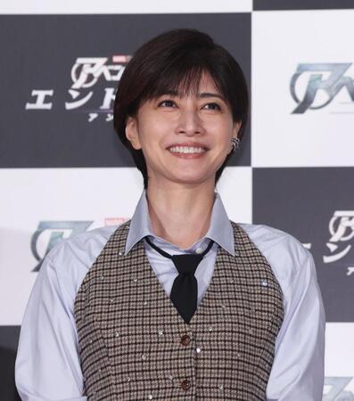 ファンミーティングに出席した内田有紀（撮影・佐々木彰尚）