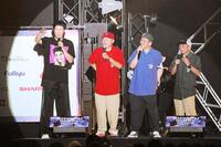 「ＫＯＹＡＢＵ　ＳＯＮＩＣ　２０２６」に出演した（左から）小籔千豊、スチャダラパーのＢｏｓｅ、ＡＮＩ、ＳＨＩＮＣＯ