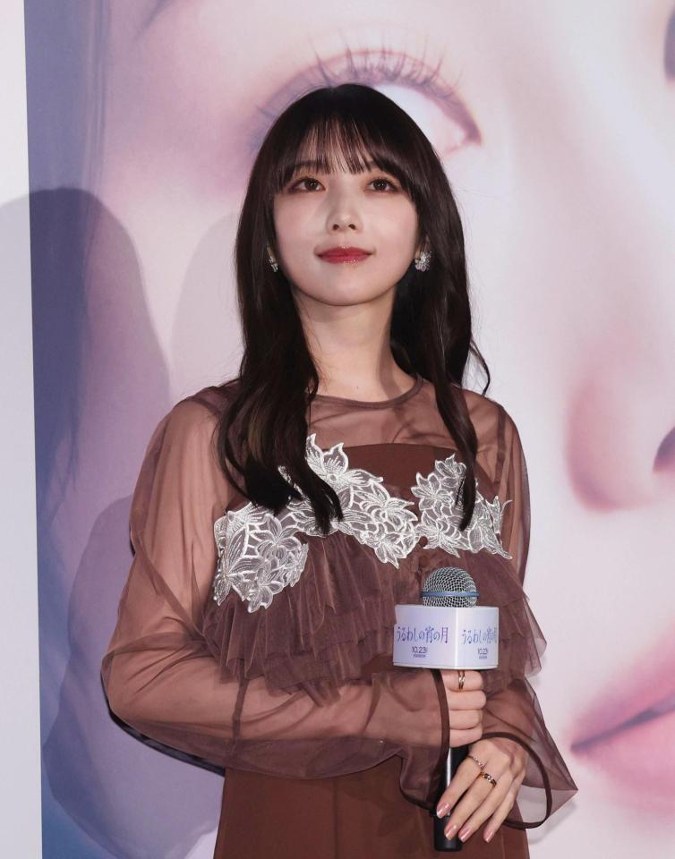 舞台あいさつに登場した与田祐希（撮影・佐々木彰尚）
