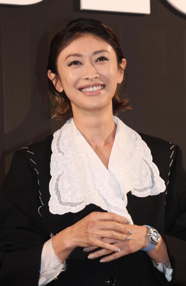 笑顔を見せる山田優＝東京・ＧＩＮＺＡ　ＳＯＮＹ　ＰＡＲＫ（撮影・佐々木彰尚）