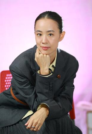 主演の石橋静河（撮影・石湯恒介）