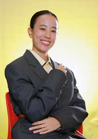 主演の石橋静河（撮影・石湯恒介）
