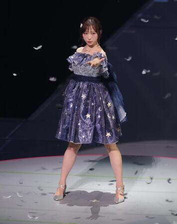 ２位になったＡＫＢ４８・小栗有以（撮影・吉澤敬太）