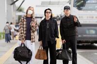 心機一転の髪色で高松空港に降り立つＭｒｓ．　ＧＲＥＥＮ　ＡＰＰＬＥ