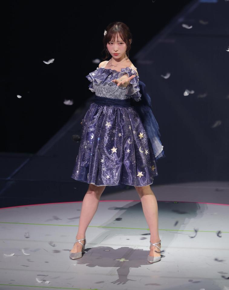 ２位になったＡＫＢ４８・小栗有以（撮影・吉澤敬太）