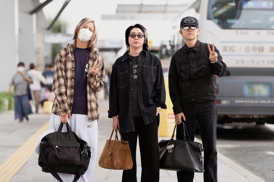 心機一転の髪色で高松空港に降り立つＭｒｓ．　ＧＲＥＥＮ　ＡＰＰＬＥ