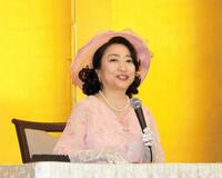 舞台「三婆」の取材会に出席した山村紅葉
