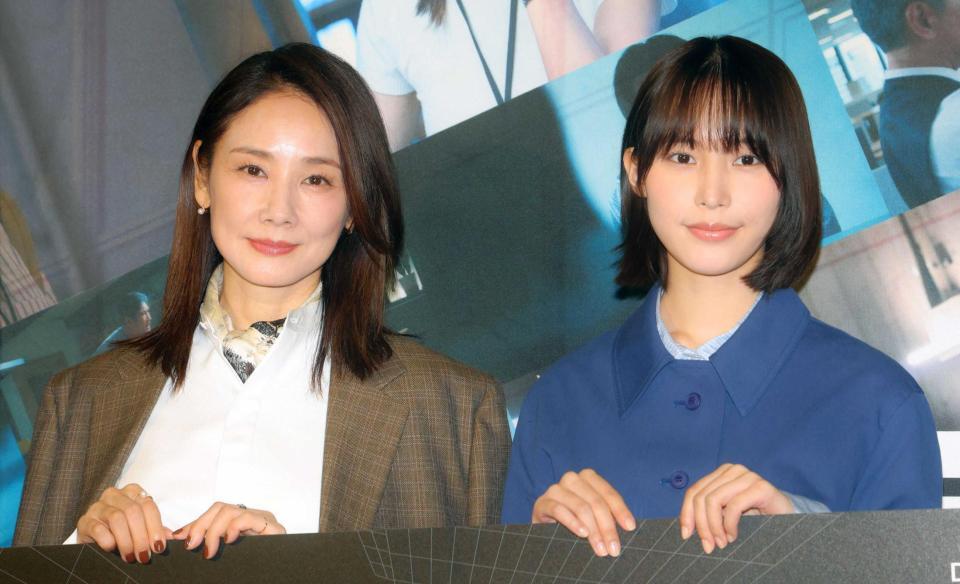吉田羊（左）と南沙良（撮影・石井剣太郎）