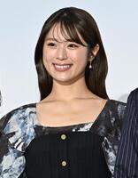 上映後舞台あいさつに登場した渋谷凪咲（撮影・堀内翔）