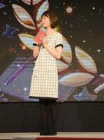 プレゼンターとして登壇したつんく♂の奥様加奈子氏（撮影・千葉大輝）