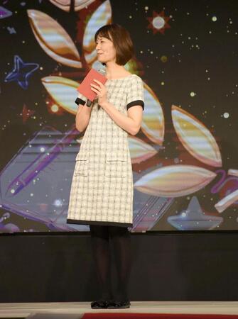プレゼンターとして登壇したつんく♂の奥様加奈子氏（撮影・千葉大輝）