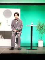 「キシリトール３０周年」新ＣＭ発表会に出席した二宮和也