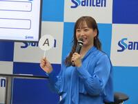 目の近視予防イベントに出席した藤本美貴