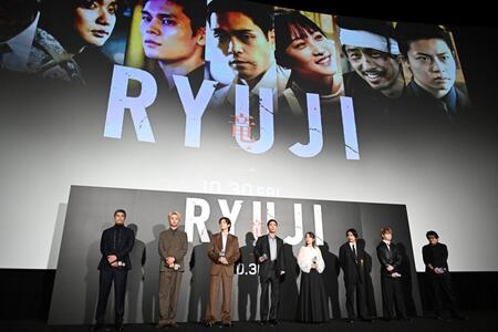 映画「ＲＹＵＪＩ　竜二」ジャパンプレミアが開催される（撮影・堀内翔）
