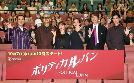 　（左から）きょん、渡部篤郎、石原さとみ、河合優実、草刈正雄、寛一郎