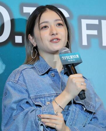 ダイビングについて話す池田美優（撮影・吉澤敬太）