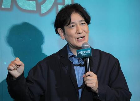 マッコウクジラとダイオウイカについて熱く語る田中直樹（撮影・吉澤敬太）