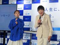 イベントに出席した井上咲楽（左）と和田アキ子
