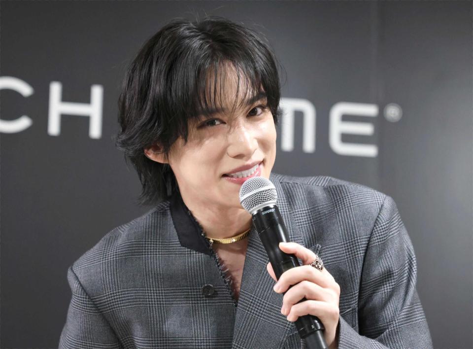 美容男子として知られる千賀健永（撮影・金田祐二）