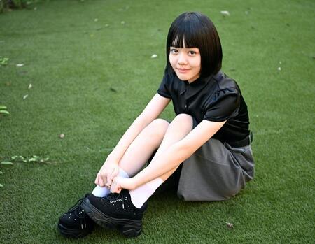 主演を務めた小八重葵美（撮影・堀内翔）