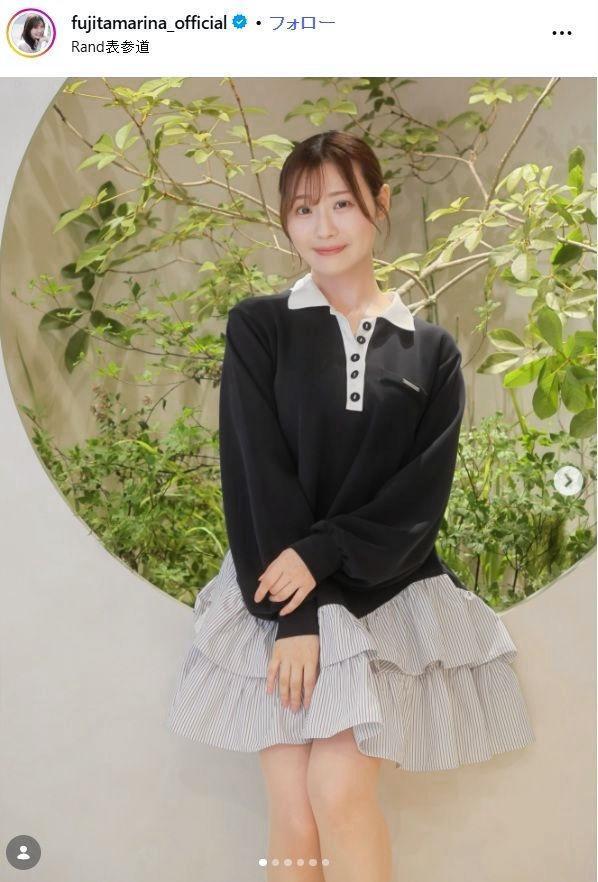 藤田万里奈インスタグラム（＠ｆｕｊｉｔａｍａｒｉｎａ＿ｏｆｆｉｃｉａｌ ）より
