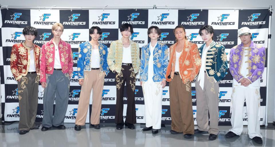 ３度目の全国アリーナツアーを完走したＦＡＮＴＡＳＴＩＣＳの（左から）佐藤大樹、堀夏喜、澤本夏輝、八木勇征、中島颯太、瀬口黎弥、木村慧人、世界