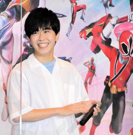 仮面ライダー愛を全開にした鈴木福＝２０２１年７月撮影