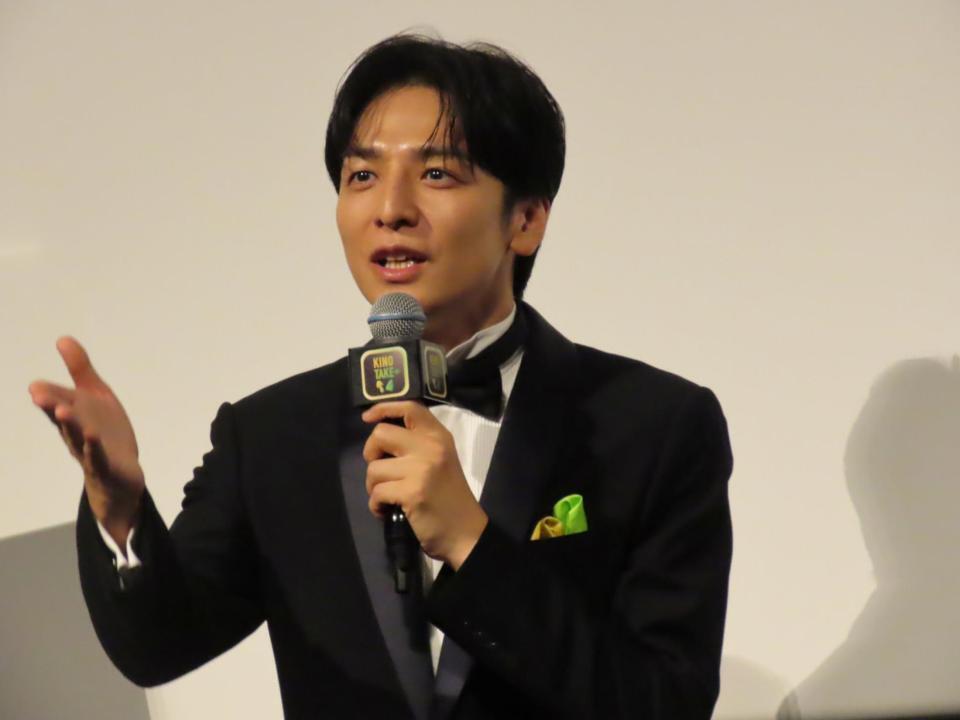 「ＫＩＮＯＴＡＫＥ＋」完成披露試写食会に出席した生田斗真
