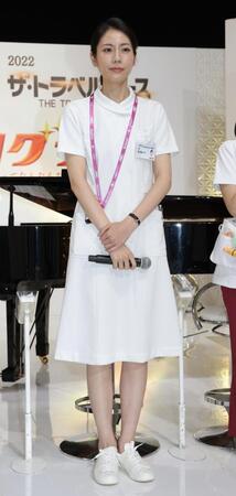 会見に登場する松下奈緒