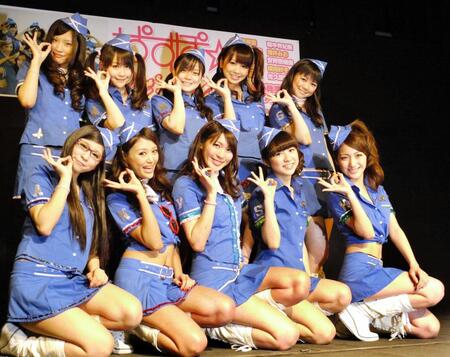 ＰＡＳＳＰＯ☆時代の槙田紗子（前列右から２人目）＝２０１０年
