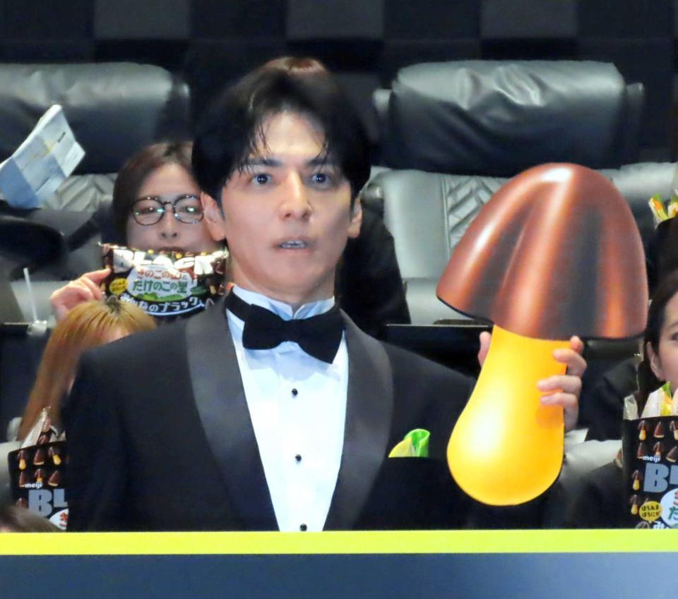 完成披露試写食会に出席した生田斗真　