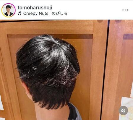 上から見ると。。。庄司智春のインスタグラム＠ｔｏｍｏｈａｒｕｓｈｏｊｉより 