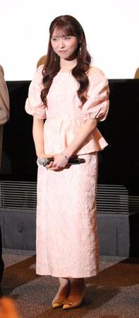 映画「キオク」公開初日舞台あいさつに出席したＡＫＢ４８山内瑞葵