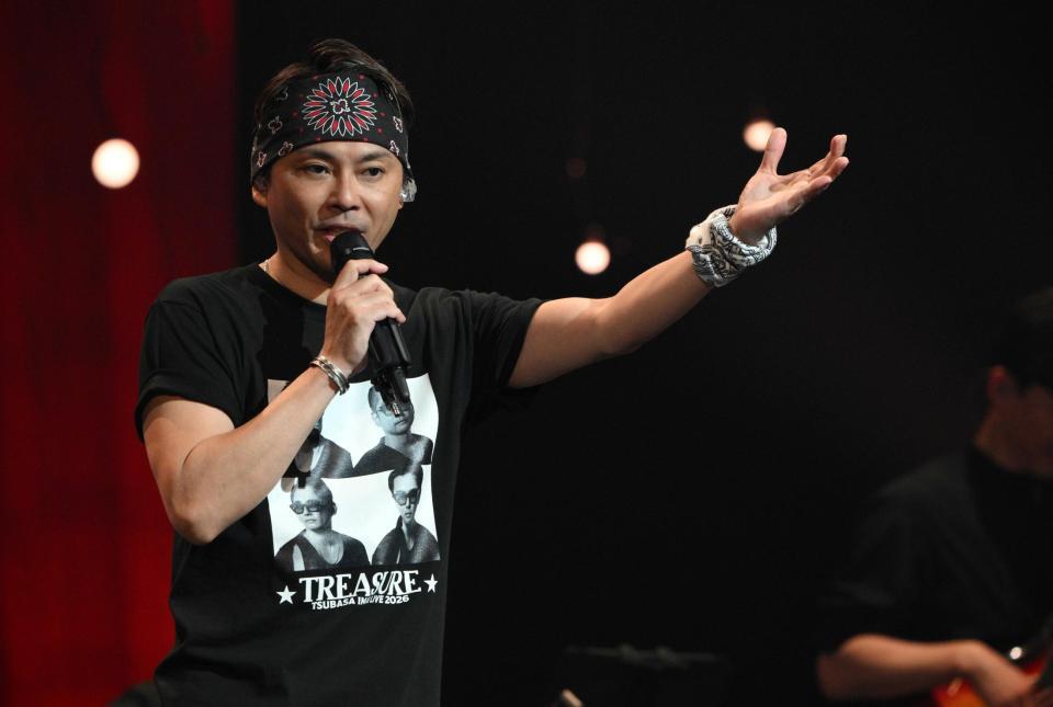 アンコールに応じる今井翼＝ＫＴ・Ｚｅｐｐ　Ｙｏｋｏｈａｍａ（撮影・持木克友）