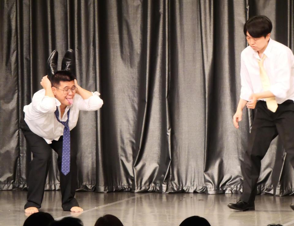 優勝後初の舞台出演となったジェラードン