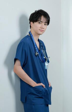 「救命病棟２４時」で専攻医役を演じる木戸大聖（撮影・金田祐二）