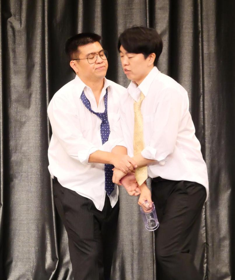 優勝後初の舞台出演となったジェラードン