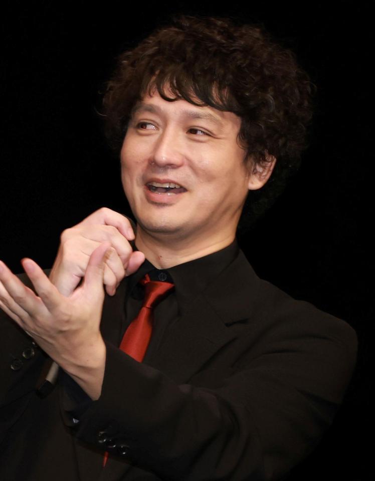 テレ朝系金曜ナイトドラマプレミアム「真田十勇士」ジャパンプレミアで衝撃発言をした安藤政信（撮影・伊藤笙子）